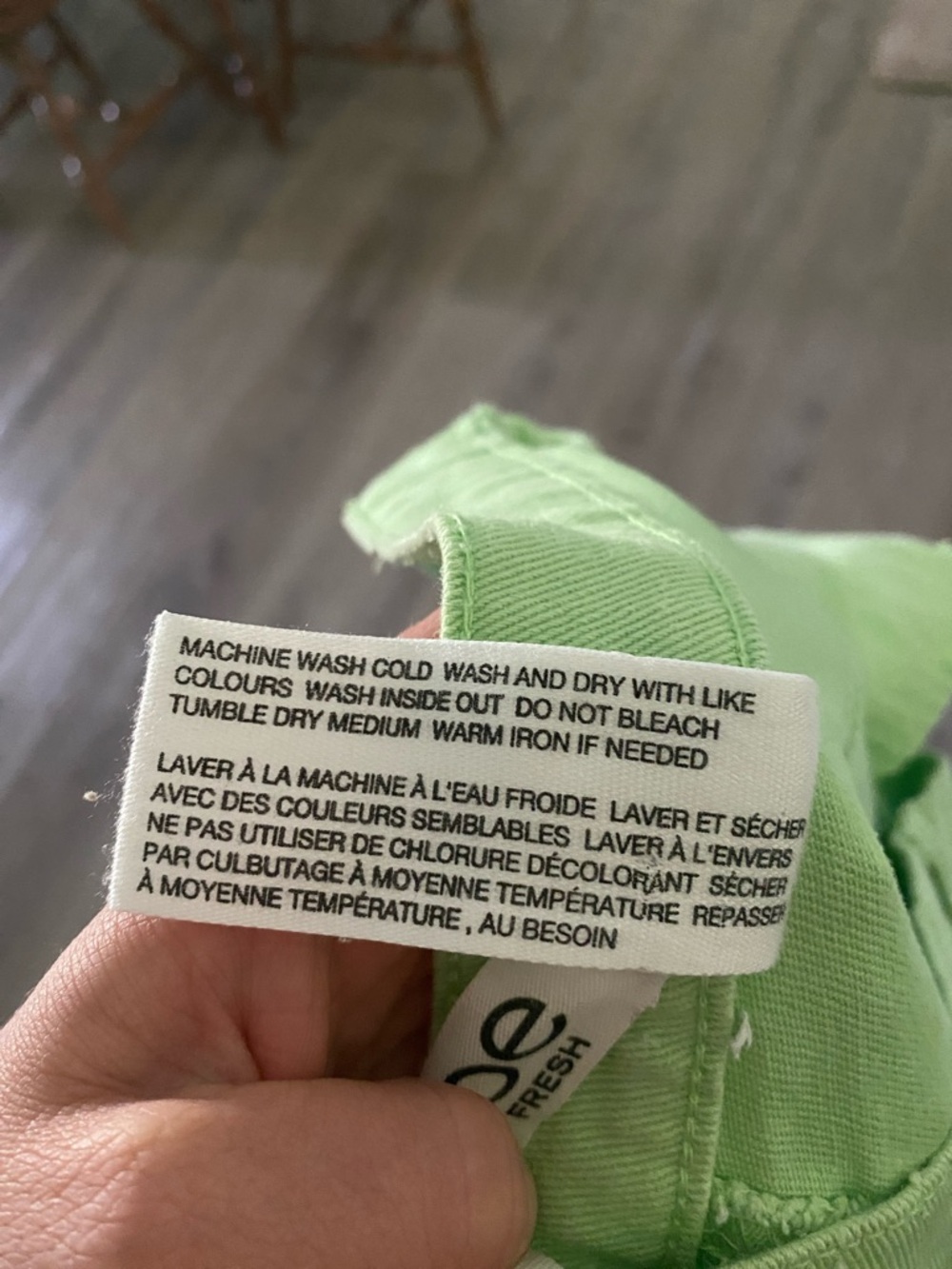 Lime Green Slim Fit Pants Size 8 | Bright Spring Summer | Dopamine Dressing - Picture 10 of 11